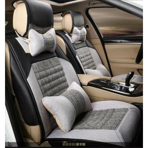Automotive linen cushion set car seat covers mat pu pad for ROVER 75 MG TF MG 3/6/7/5 Maserati Coupe Spyder Quattroporte Maybach