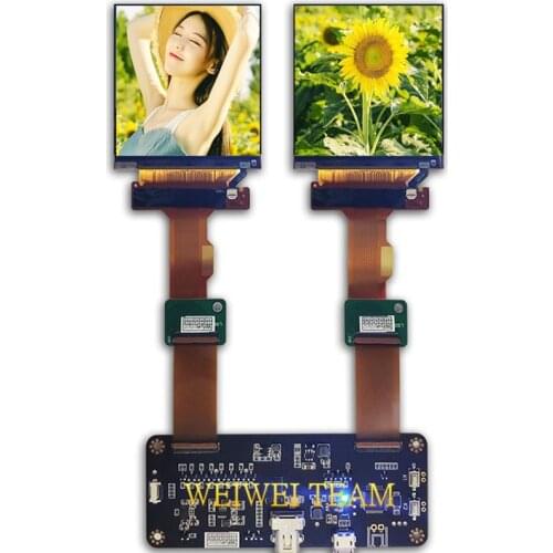 LS029B3SX02 120HZ 2.9'' 2K TFT LCD Module Dual Screen 1440x1440 DP to MIPI Control Board For Virtual Reality 3D Glasses Display