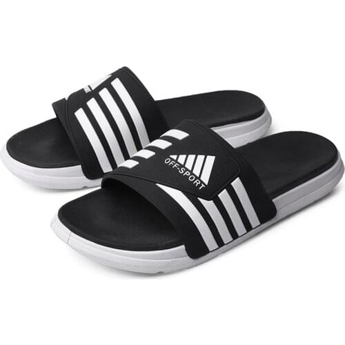 New Men Slippers High Quality Thick Sole Non-slip Male Soft Summer Flat Sandals Water Shoes Slides Mens Man Beach Garden Slipper