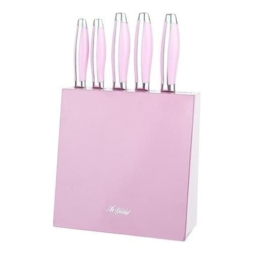 Aryıldız 30279 Standing 6 Prç Knife Set (50004) Pink