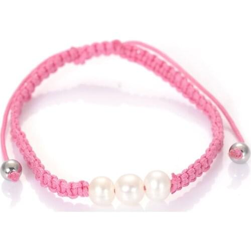 New Arrival Handmade Braided Freshwater Pearl Friendship Boutique Charm Bracelet For Women Gift