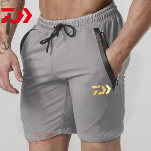 New Daiwa Men Fishing Shorts Summer Thin Outdoor Sport Quick Dry Fishing Shorts Waterproof Fishing Pants Straight Beach Pants