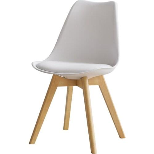 Solid wood dining chair minimalism furniture modern leisure Nordic household desk backrest chair Living room coffee shop meeting