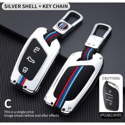 Galvanized alloy Car Remote Smart Key Cover Case Holder Shell For MG ZS EV MG6 EZS HS EHS 2020 For Roewe RX5 i6 i5 RX3 RX8 ERX5