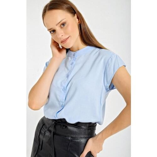 HALF SLEEVE SOLID SHIRT 2021 Spring autumn womens shirt blouse street shirt new simple office lady long sleeve blouse