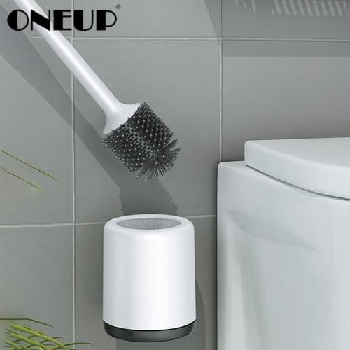 ONEUP Long Handle Toilet Cleaning Brush Wall mounted And Floor mounted Toilet Brushes Drain Type Cleaning Bathroom Accessories