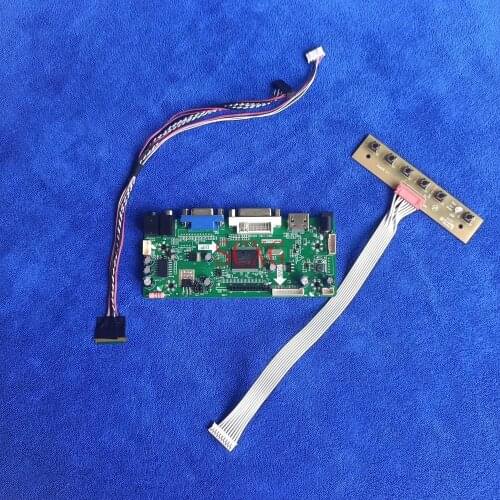 HDMI-compatible DVI VGA 60Hz WLED Fit B133XTN01.0 B133XTN01.5 LVDS 40Pin 1366*768 LCD display controller board DIY Kit M.NT68676
