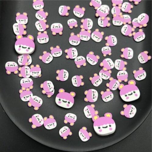 60g Girl Polymer Clay Sprinkles for Kids Diy,Craft/Nail Art/Filler Polymer Clay Embellishments/Cake Decoration Edible