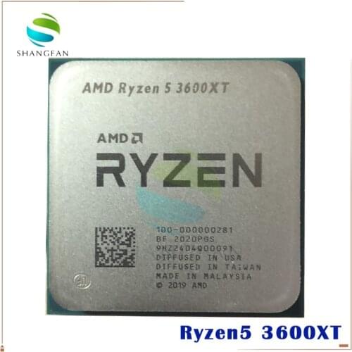 AMD Ryzen 5 3600XT R5 3600XT 3.8 GHz Six-Core Twelve-Thread CPU Processor 7NM 95W L3=32M 100-000000281 Socket AM4