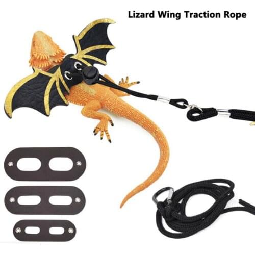 Adjustable Reptile Lizard Harness Leash Bearded Dragon Harness Lizard Rope Lizard Leash Reptile Pet Outdoor Carrying Walking