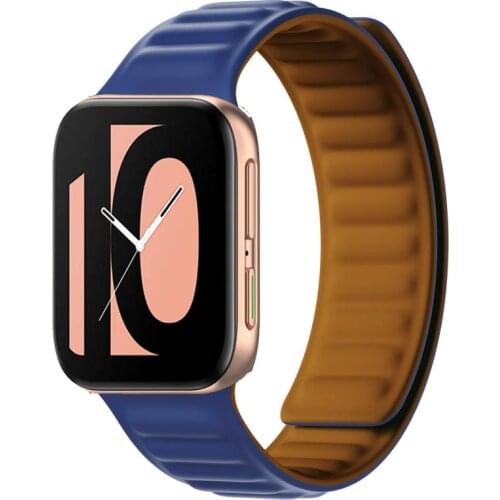 Watch Strap For Oppo Watch 41mm 46mm Silicone magnetic Watchband Colorful Wristband Sport Band Bracelet For Oppo Watch 46mm 41mm