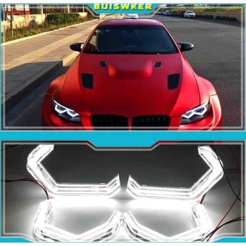 M4 style LED Angel Eyes For BMW M2 ME M4 M5 F10 F12 F13 F18 F30 F31 F32 F33 F34 F35 F36 E46 Cabrio Coupe 2D auto accessory