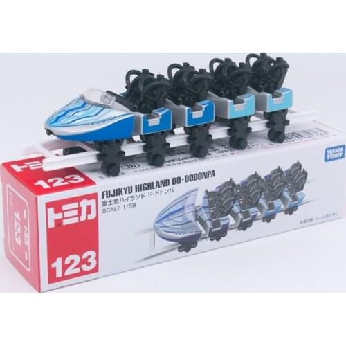 Takara Tomy Tomica No.123 Fujikyu Highland Do.Dodonpa (1:59) Roller coaster with New Lable