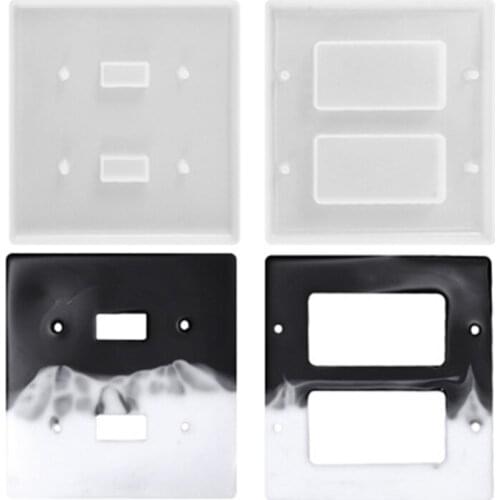 USB Socket Panel Light Switch Cover Silicone Mould DIY Crafts Casting Tool Crystal Epoxy Resin Mold