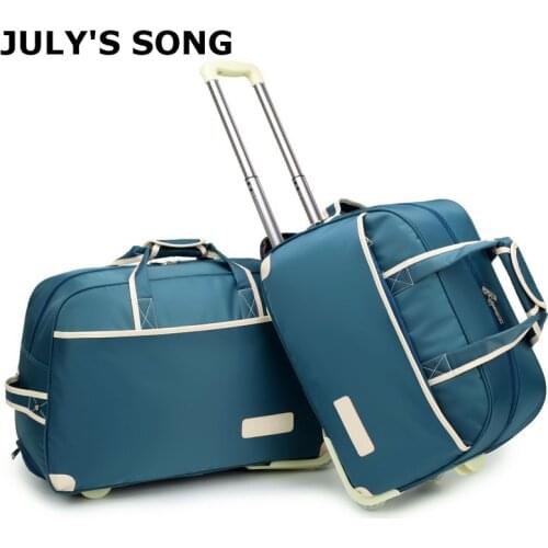 20inches Luggage Bag on Wheels Rolling Suitcase Waterproof Thicken Carry on Bag Trolley Case Luggage Lady Travel Luggage