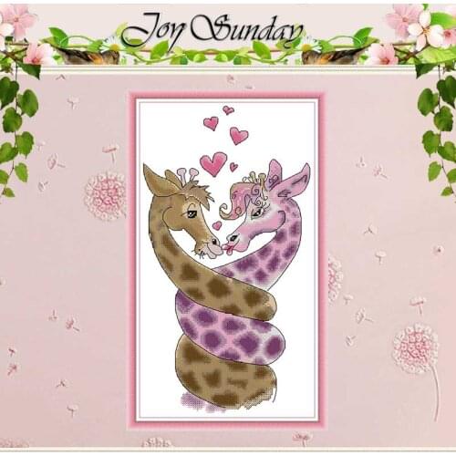 Giraffe Is So Entangled Counted Cross Stitch Handmade Cross Stitch 11CT 14CT printed Cross Stitch Kits Embroidery for Needlework