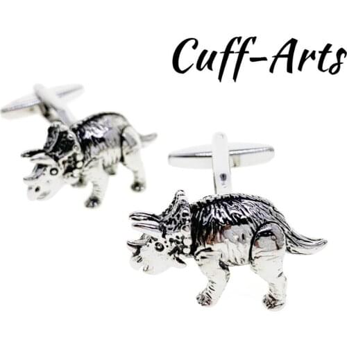 Cufflinks for Men Triceratops Dinosaur Cufflinks Gemelos Gemelli Spinki by Cuffarts C10415