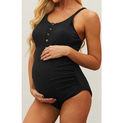 Women Swimwear Bikini One Piece swimsuit Womens bikini Padded Bathing Backless Beachwear Monokini Swimwear Pregnant woman