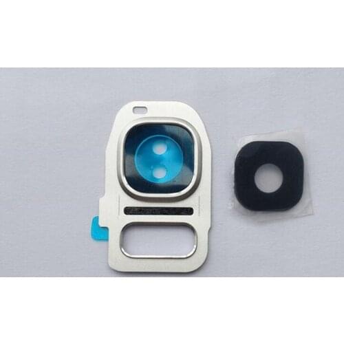 1PCS For Samsung Galaxy S7 G930 / S7 edge G935 Back Rear Camera Glass Lens Cover with Frame Holder