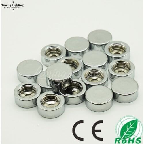 10PCS M10 Tooth Inner Plating Flat Cap Headgear Decorated Round Discus Dental Garnish Lighting For DIY Accessories Ceiling Base