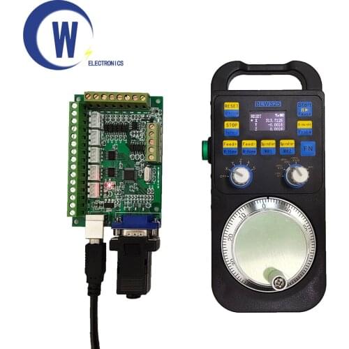5-axis mach3 motion control card and 5-axis wireless electronic handwheel Digital display handwheel supports offline motion