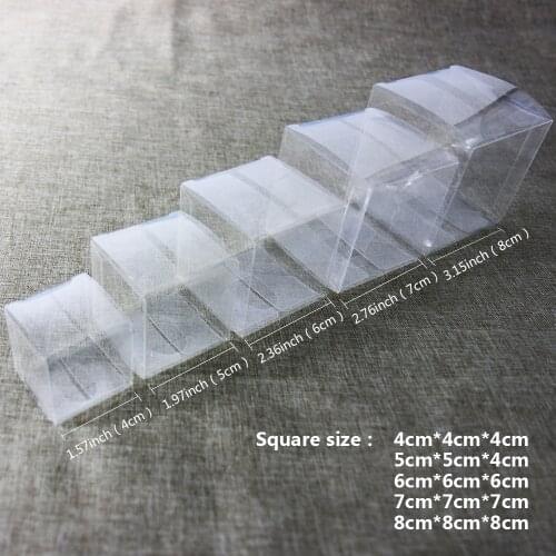 50pcs Clear Plastic Boxes For Gifts Pvc Packing Box Gift Packaging Transparent Candy Box Wedding Gift Boxes Wedding Party Favors