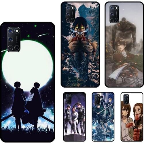 Anime Attack On Titan Phone Case For OPPO A91 A83 A15 A92 A72 A52 A5S A3S A1K F5 F7 A5 A9 A53 A31 2020 Reno 2 Z
