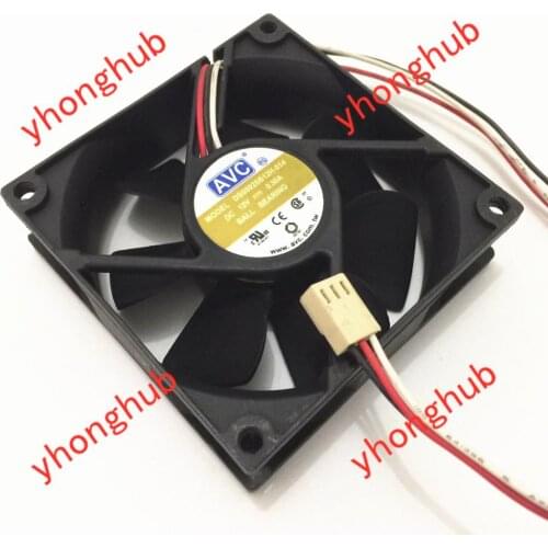 AVC DS08025B12H-014 DC 12V 0.30A 80x80x25mm Server Cooling Fan