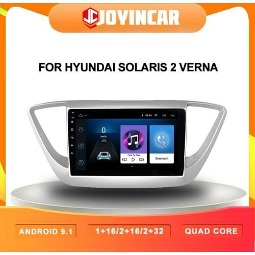 9" 2 din Android 10.1 Car Radio Multimedia Video Player GPS Navigation For Hyundai Solaris 2 Verna 2017 2018 Car Stereo No DVD