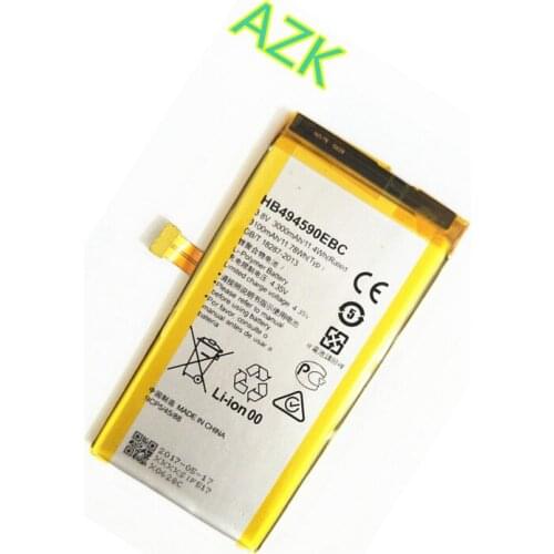 AZK Battery 3000mAh HB494590EBC for Huawei Honor 7 G620 G628 Glory PLK-TL01H ATH-AL00 PLK-AL10 Battery