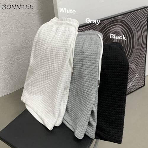 Knee Length Pants Oversize Summer Chic BF Unisex Workout All-match Harajuku Couples Teens Trouser Basic Popular College Girls