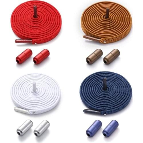 4 Pairs No Tie Shoe LacesElastic Shoe Strings Shoe Lace Replacements Tieless Shoelaces for Kids and Adults