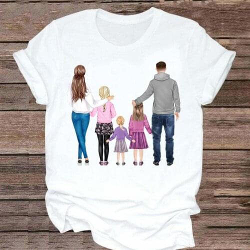 T-shirts daughter 2021 Women family love mother mom mama Fashion Clothes Graphic Tshirt Top Lady Print Female Tee T-Shirt