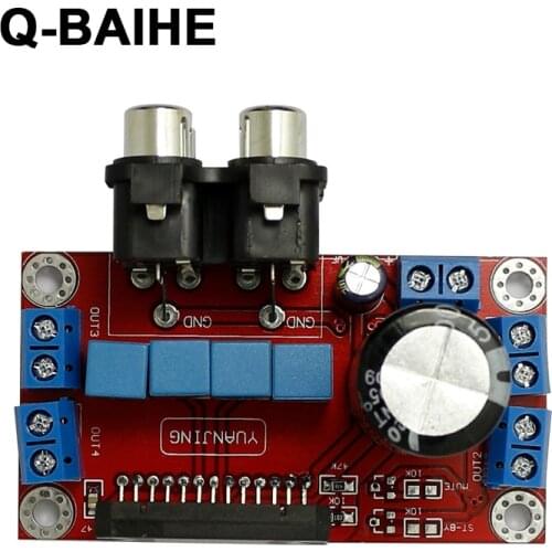 Finished TDA7850 4X50W HiFi 4 Channel Car Audio Amplifier Board 12V AV Interface DIY AMP Board