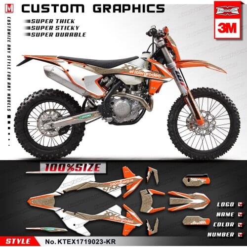 KUNGFU GRAPHICS Motocross Stickers Self Adhesives for 125 150 250 300 350 450 500 EXC EXC-F XCW 2017 2018 2019