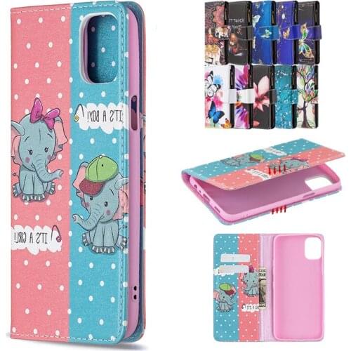 Fashion Luxury Ultra Thin Cute Painted Phone Case For LG K42 Leather Flip With Card Slot Bracket Shockproof Cases Capa Coque