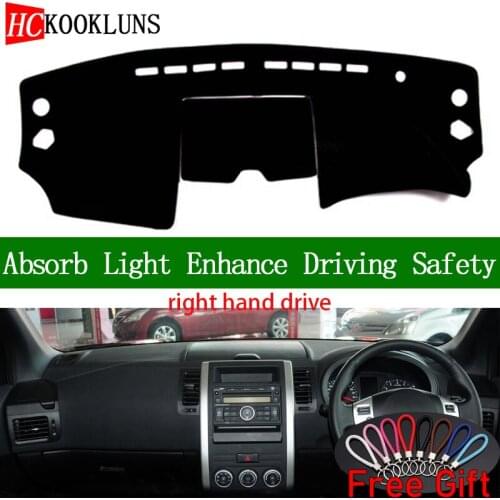 For Nissan X-Trail X Trail T31 2008 2009 2010 2011 2012 2013 Right Hand Dashboard Cover Car Stickers Dash Interior Accessories