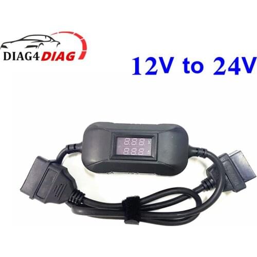 Newest Heavy Duty Truck Converter 12V to 24V Adapter Cable Car OBD2 Scanner Working for Easydiag2.0/3.0 GOLO For Launch X431
