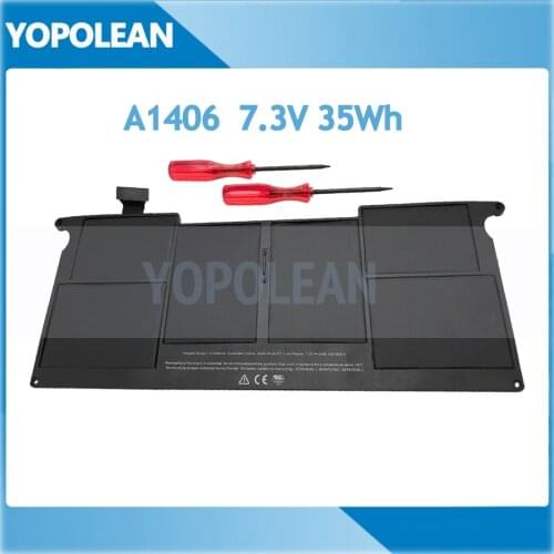 New 7.3V 35Wh A1406 Battery For Macbook Air 11" A1370 Mid 2011 A1465 2012 Year