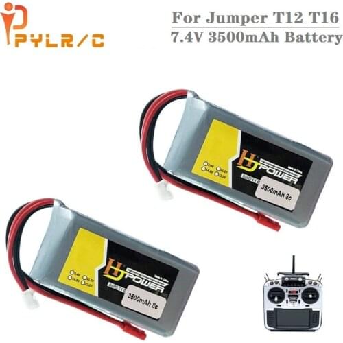 Upgrade Rc Lipo Battery 7.4V 3500MAH Lipo Battery for Jumper T12 T16 Open Source Multi-protocol Radio Transmitter 7.4v battery