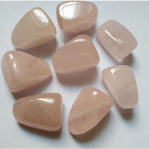 Wholesale 3pcs 100% Natural Rose Pink Quartz Stone Tumbled Healing Stone,Gem stone Healing Sea Glass Tumbled Stones,20-25mm