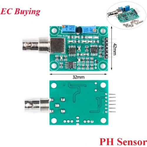 Liquid PH 0-14 Value Detection Regulator Sensor Module Monitoring Control Meter Tester + BNC PH Electrode Probe For Arduino
