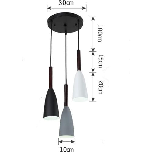 Modern 3 Pendant Lighting Nordic Minimalist Pendant Lights Over Dining Table Kitchen Island Hanging Lamps Dining Room Lights E27