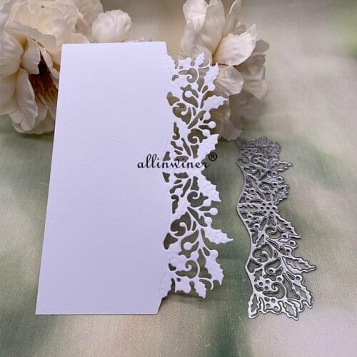 Berry leaf border edge Metal Cutting Dies Stencils Die Cut for DIY Scrapbooking Album Paper Card Embossing