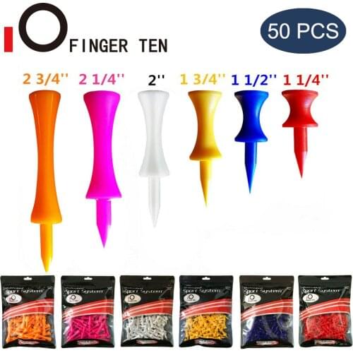50 Pcs Training Golf Tees Plastic for Driver Mixed 32mm 39mm 45mm 51mm 58mm 70mm Golfer Practice Accessories Drop Shipping