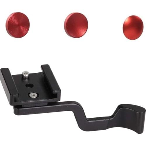 WEPOTO Hot Shoe Thumb Up Rest Hand Grip,Thumbs Up Grip,for Fujifilm X-T1/X-T2/X-T3/X-T10/X-T20/X-T30/X-T100,(WR-C2+Button