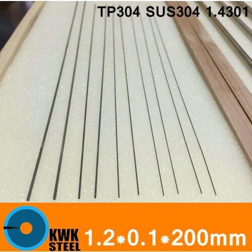 1.2*0.1*200mm OD*WT*L Stainless Steel Tube Round Capillary Pipe of TP304 SUS304 DIN 1.4301 Small This Wallthickness CE Certified
