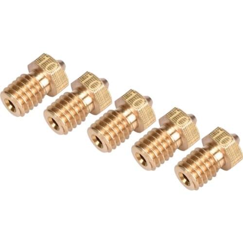 3D V6 & V5 J-Extruder Nozzle Head Bronze Nozzles 1.0mm For 1.75mm 3D Printer Nozzle