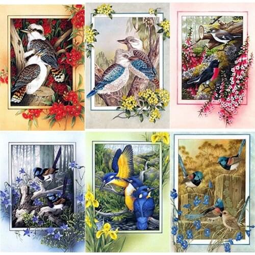New 5D DIY Diamond Painting Parrot Crafts Art Gift Diamond Embroidery Cross Stitch Rhinestone Full Square Round Drill Home Decor