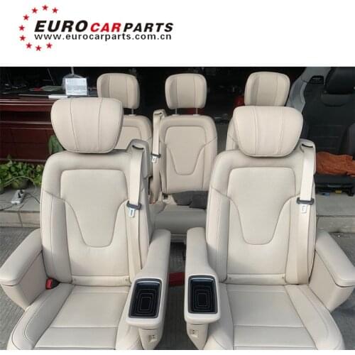 14-21y V class W447 autoparts seat with Wireless charging vito V250 V260 V300 beige and black color original W447 auto car seat